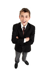 Image showing Smiling school student