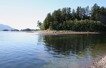 Image showing Alaska Landscape with Fishermen