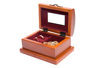 Image showing Wooden casket for jewelry