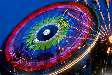 Image showing Ferry Wheel at Night