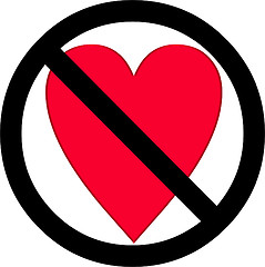 Image showing No Love Symbol