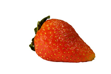 Image showing Strawberry isolated on white with clipping path