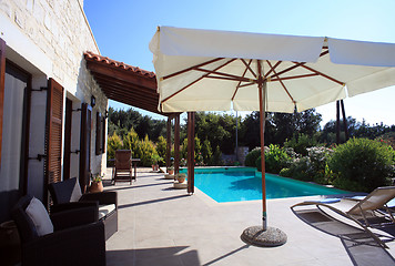 Image showing Greel Villa patio and pool