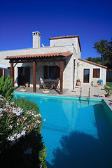 Image showing Cretan villa with swimming pool