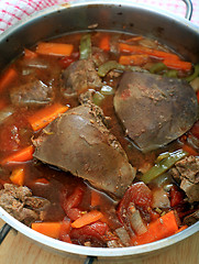 Image showing Lambs liver casserole vertical