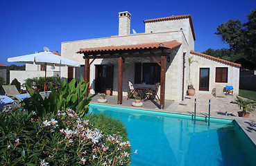 Image showing Greek luxury home