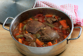 Image showing Liver and vegetable casserole