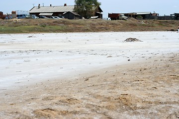 Image showing salty lake Baskunchak,Russia