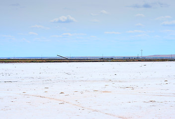 Image showing salty lake Baskunchak,Russia