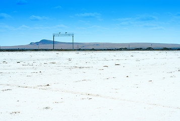 Image showing salty lake Baskunchak,Russia