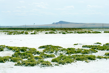 Image showing salty lake Baskunchak,Russia