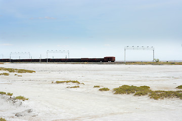 Image showing salty lake Baskunchak,Russia