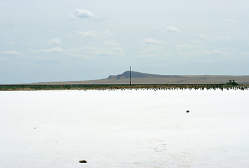 Image showing salty lake Baskunchak,Russia