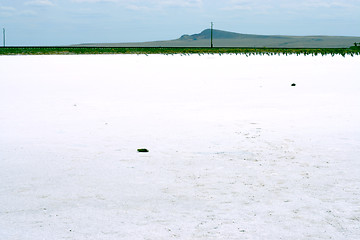 Image showing salty lake Baskunchak,Russia