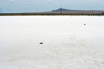 Image showing salty lake Baskunchak,Russia