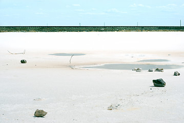 Image showing salty lake Baskunchak,Russia