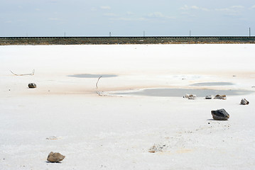 Image showing salty lake Baskunchak,Russia