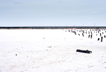 Image showing salty lake Baskunchak,Russia