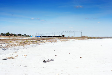 Image showing salty lake Baskunchak,Russia