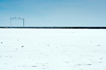 Image showing salty lake Baskunchak,Russia