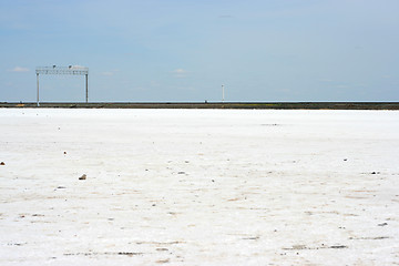 Image showing salty lake Baskunchak,Russia