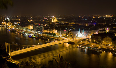 Image showing elisabeth´s bridge in the night