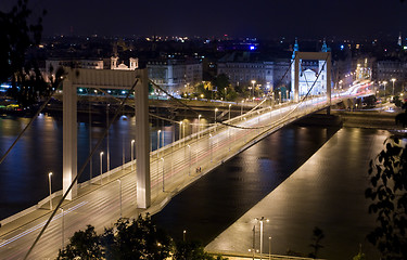 Image showing elisabeth´s bridge - night view