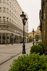 Image showing street in Budapest downtown