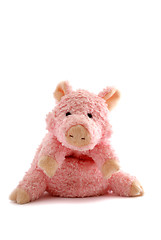 Image showing pink stuffed piglet