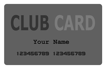 Image showing Club Card