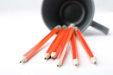 Image showing Lead pencils in cup.