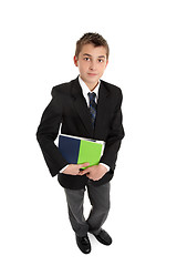 Image showing Secondary student carrying text books