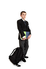 Image showing Standing school student