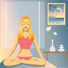 Image showing Yoga Girl