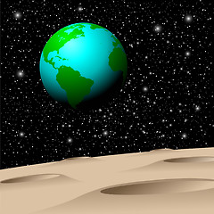 Image showing Earth Rise