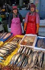 Image showing Fish merchants