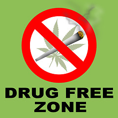 Image showing Drug Free Zone