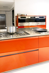 Image showing Red kitchen