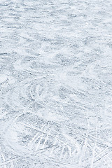 Image showing Snow trails