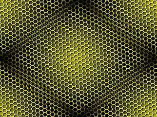 Image showing Honeycomb Background Seamless yellow