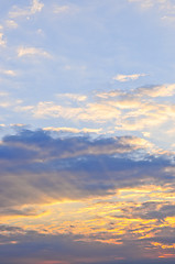 Image showing Sunset sky