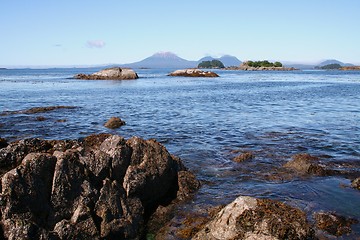 Image showing Alaska Landscape with Mt. Edgecumbe Volcano