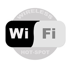 Image showing Wireless Hot-Spot Sign