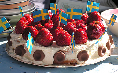 Image showing Strawberrycake