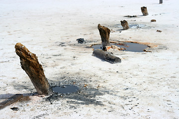 Image showing salty lake Baskunchak,Russia