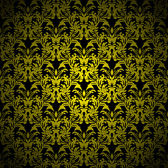 Image showing floral gothic gold