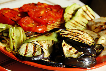 Image showing Grilled vegetables