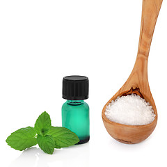 Image showing Peppermint Essence and Sea Salt