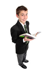 Image showing High school student with text book