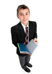 Image showing Student with open text book